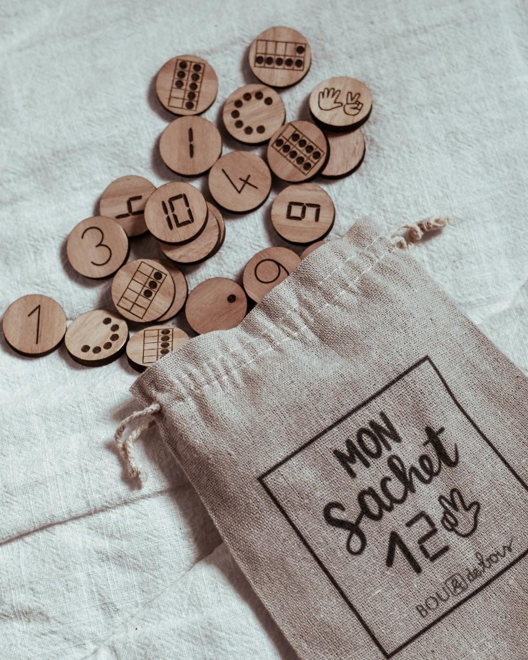 Les jetons des nombres