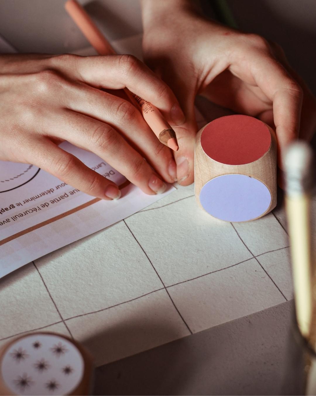 Les dés graphisme et couleur