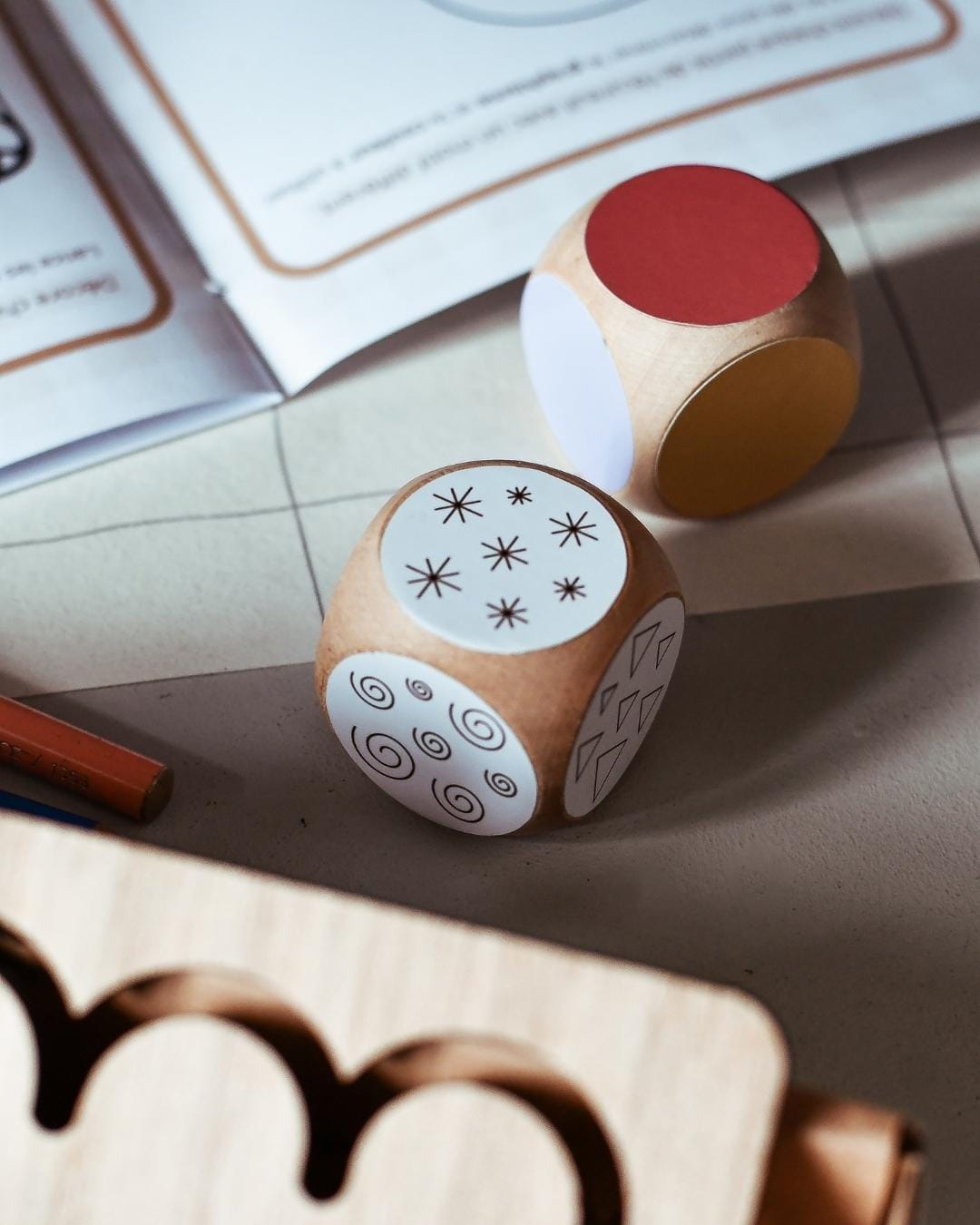 Les dés graphisme et couleur