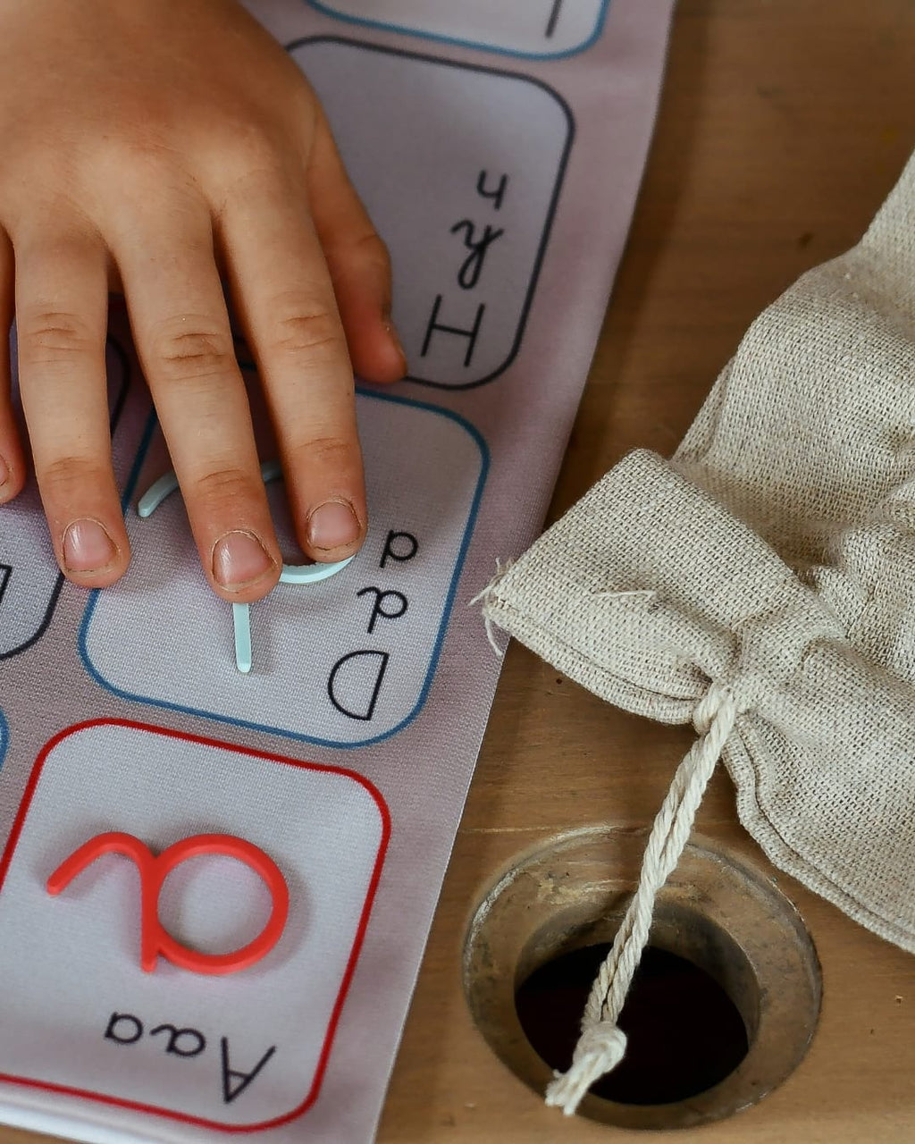 Les lettres mobiles cursives