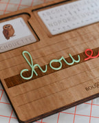 Les lettres mobiles cursives
