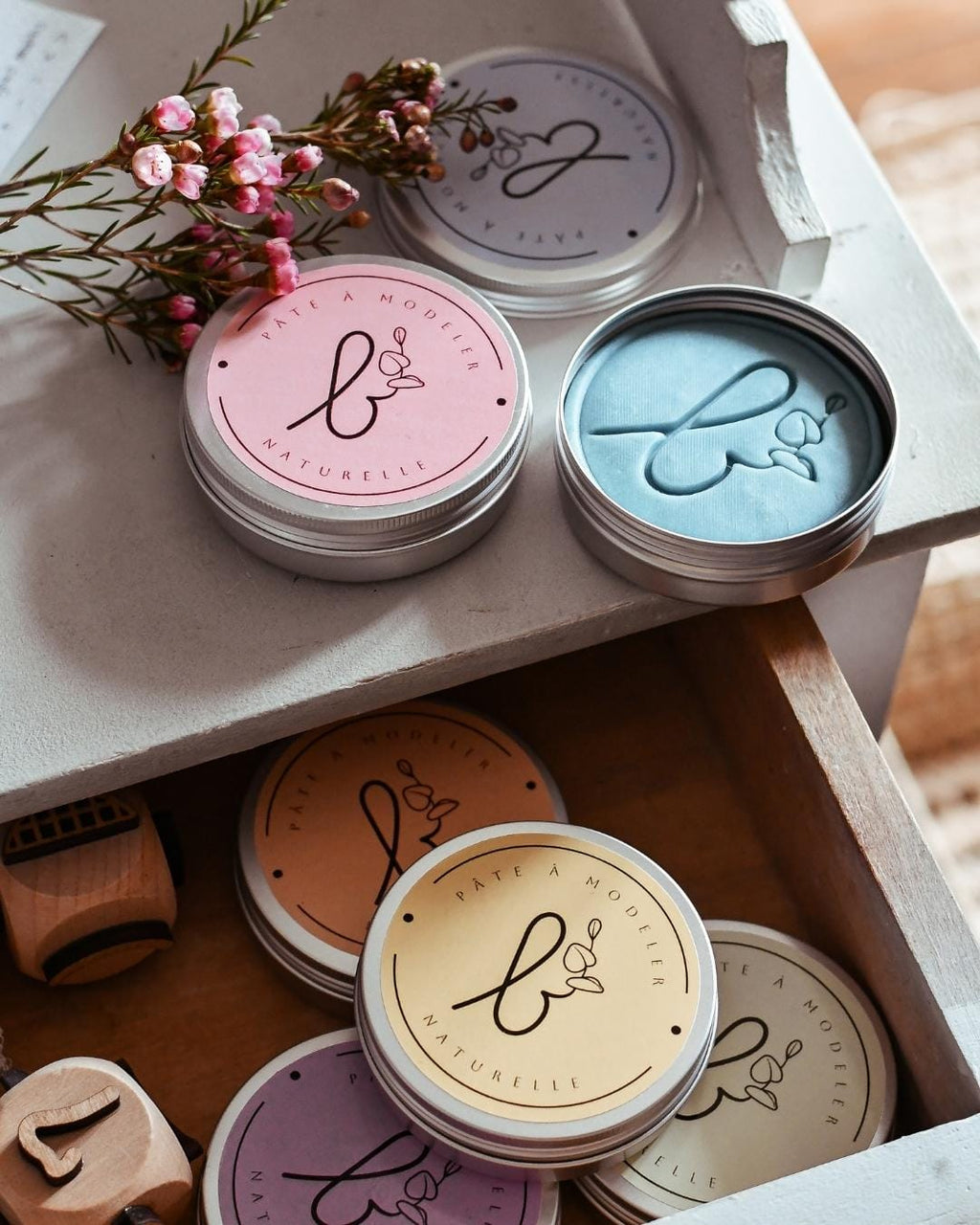 La pâte à modeler (6 coloris)