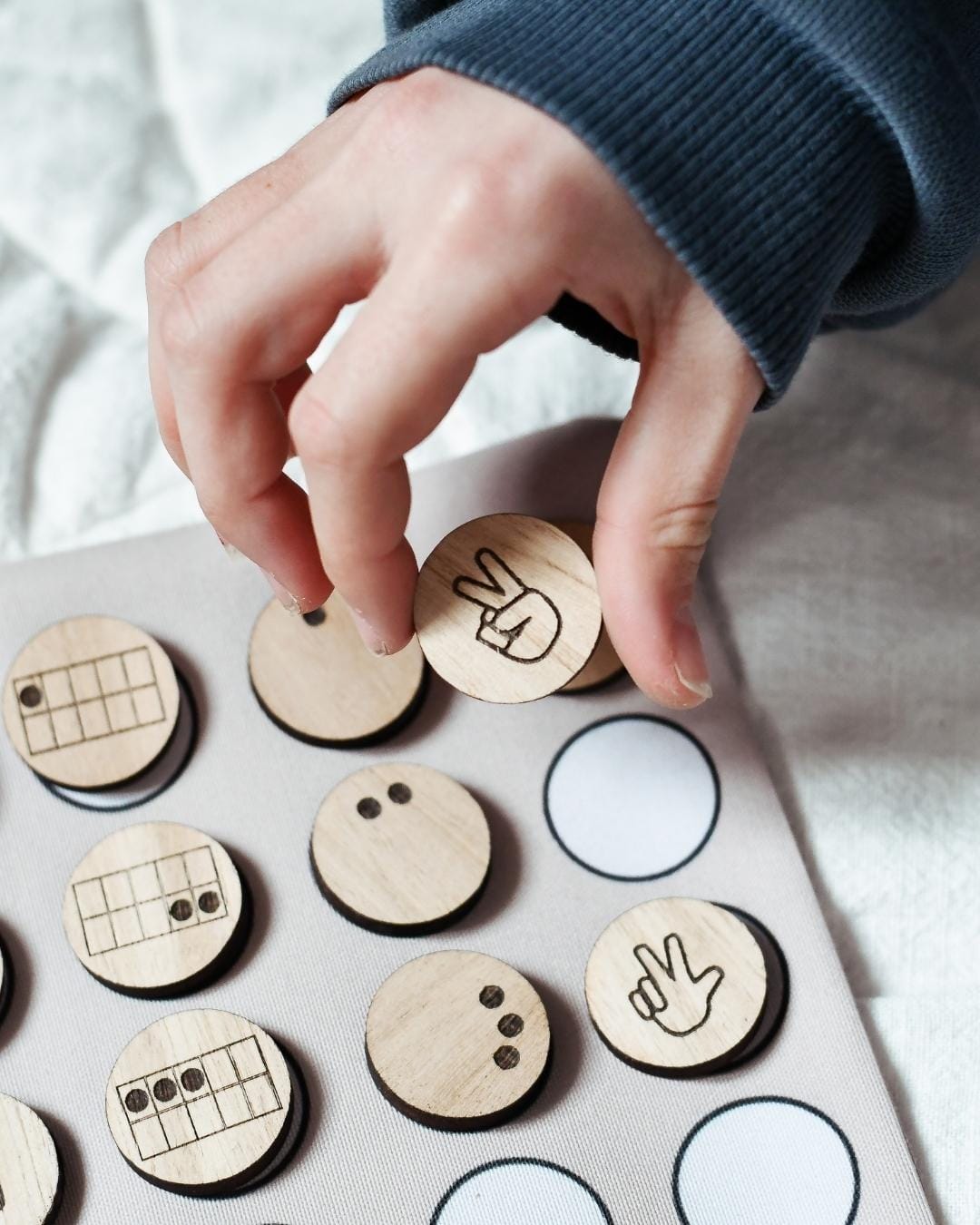 Les jetons des nombres