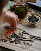 Plateau de transvasement - Oiseau & Nid