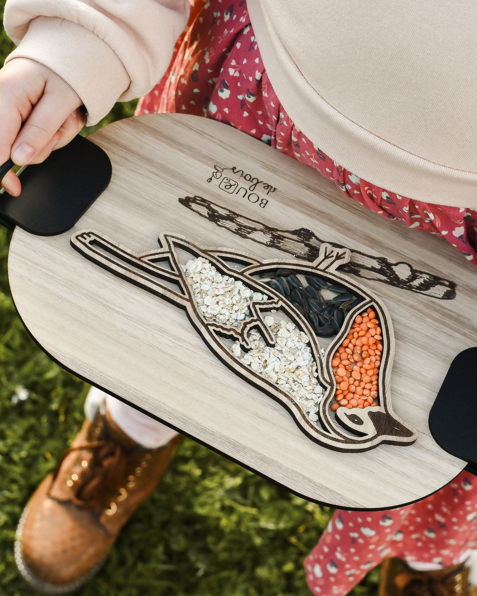 Plateau de transvasement - Oiseau & Nid